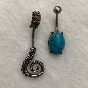 Pair of Vintage Belly button Rings